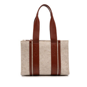 Pre-Loved Chloé Medium Felt Woody Tote